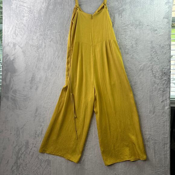 Vince Yellow Cami Wide-Leg Cropped Jumpsuit • Size 4 - Picture 7 of 7